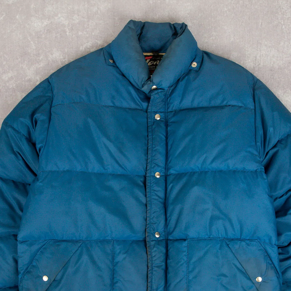 MEN'S VINTAGE 1980S PUFFER DOWN JACKET - LARGE