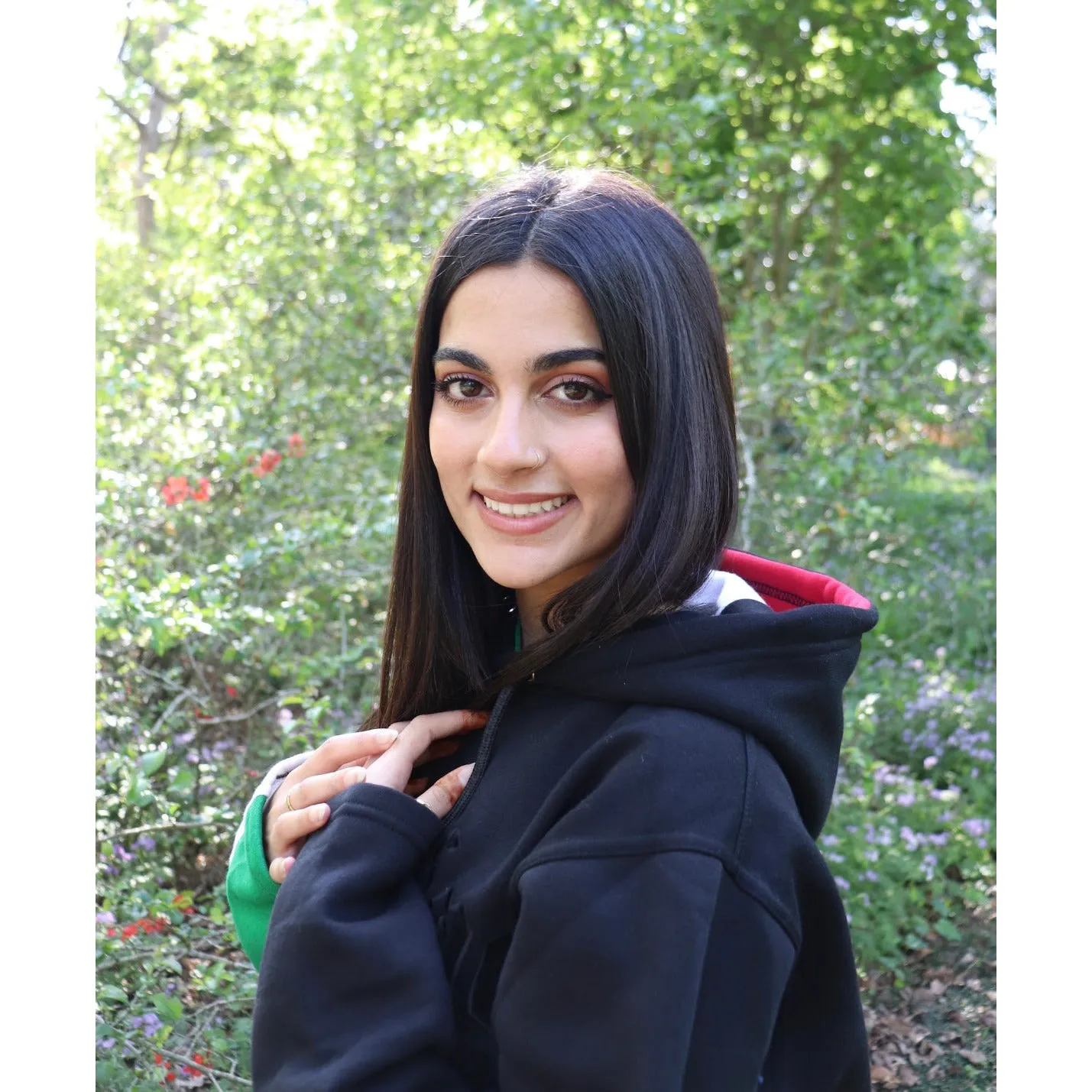 The Palestine Flag Pullover Hoodie (White Outline)