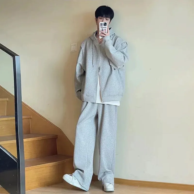 YDS Essential Double Zipper Hoodie Set