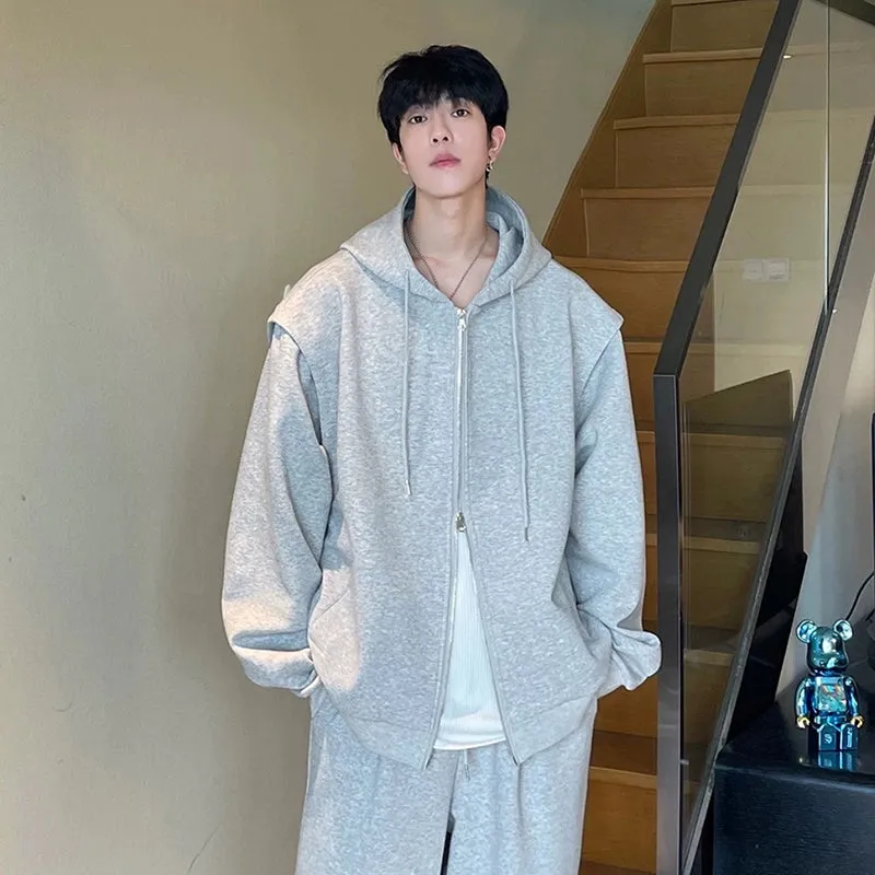 YDS Essential Double Zipper Hoodie Set